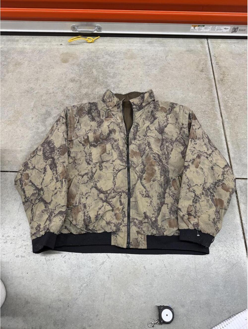 vintage remington real tree camo all over print bomber jacket size large